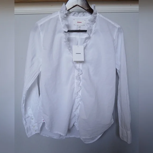 NWT XiRENA Kayde Shirt in white. Size XS - Picture 2 of 6
